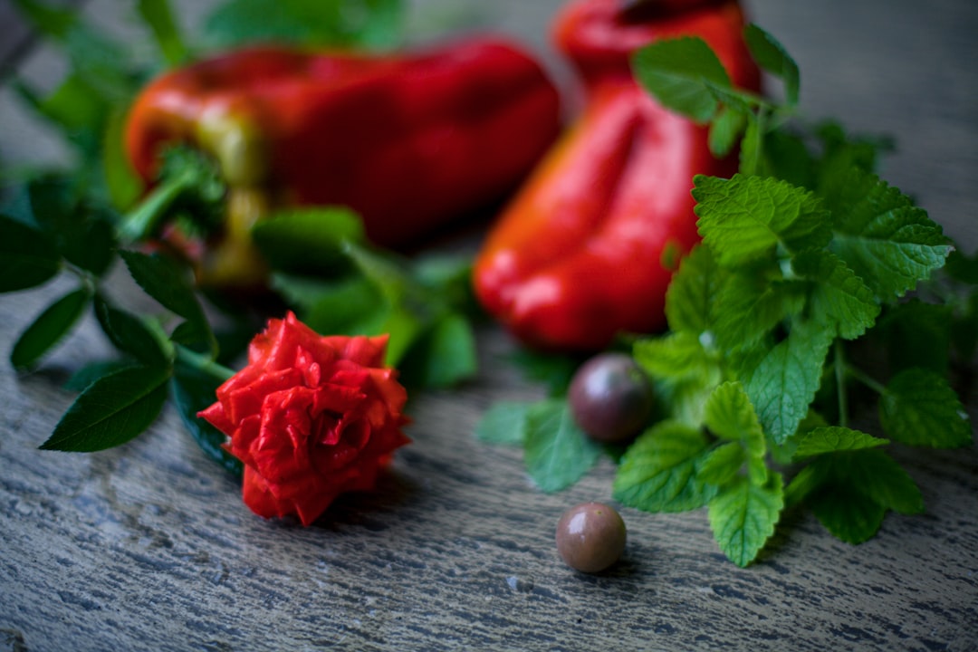 a close up of a bunch of vegetables on a table